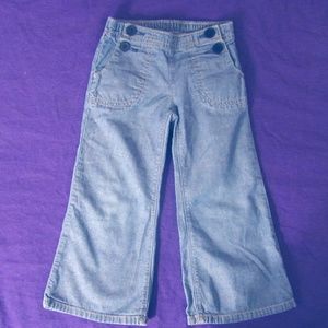 baby Gap Denim Jeans Sailor Pants 3T